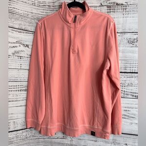 Margaritaville Sweatshirt Mens Size large Island Reserve Quarter Zip Mock Neck